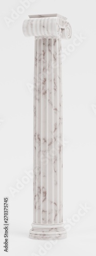 Realistic 3D Render of Ionic Column
