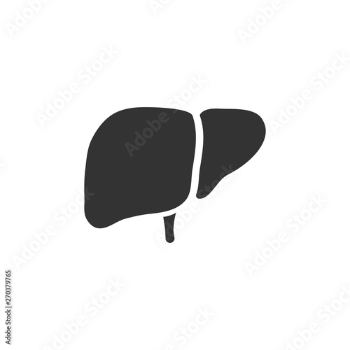 Liver icon on a white background