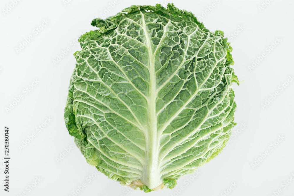 top view of green fresh organic whole cabbage isolated on white top view of green fresh organic whole cabbage isolated on white