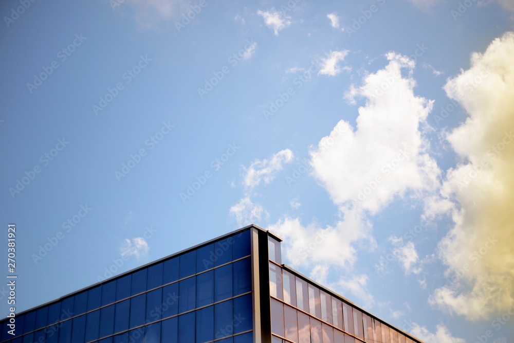 Reflection of Sky and cloud on glass building