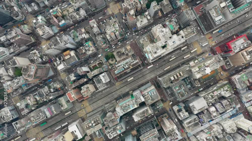Top down view of Hong Kong city Top down view of Hong Kong city