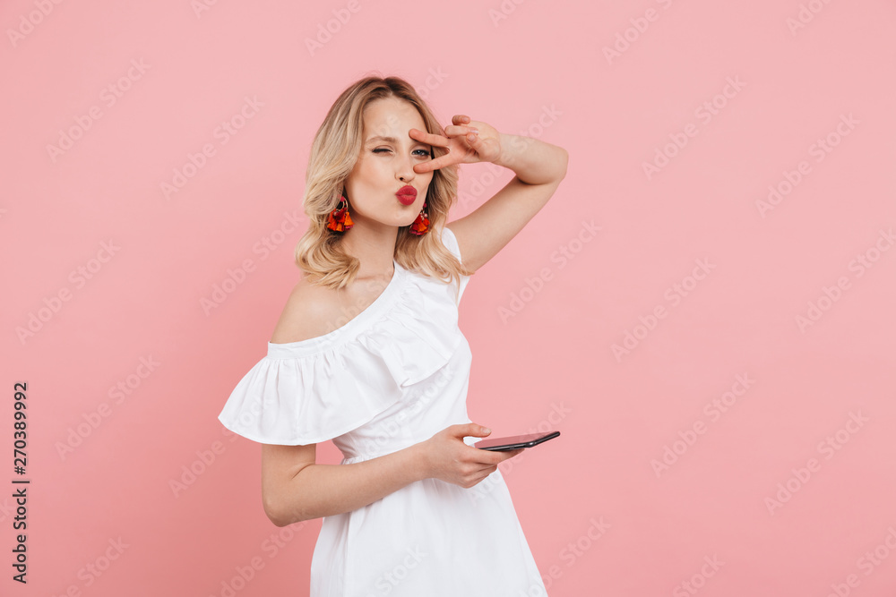 Portrait of a beautiful blonde woman Portrait of a beautiful blonde woman