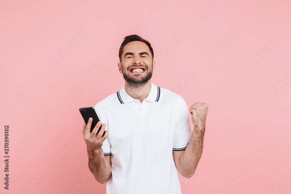 Portrait of a happy handsome man standing Portrait of a happy handsome man standing