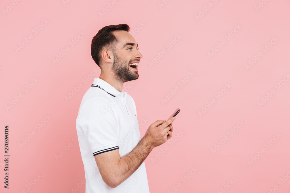 Portrait of a happy handsome man standing Portrait of a happy handsome man standing