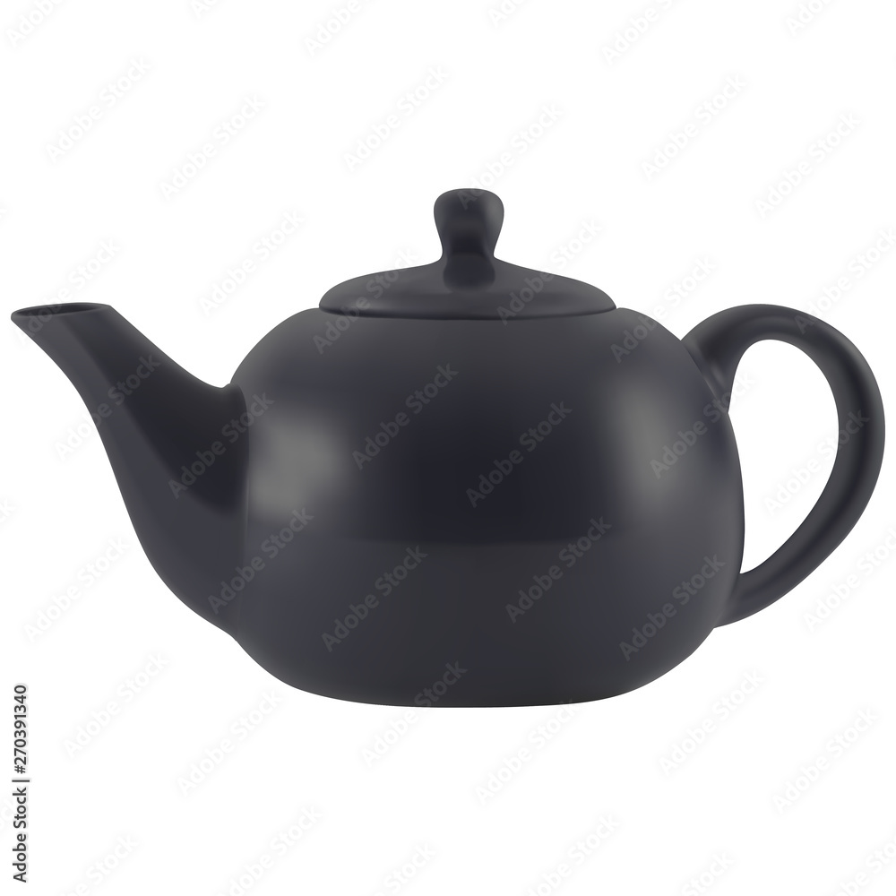 vector stylish black teapot mesh technique vector stylish black teapot mesh technique