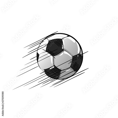 Soccer ball sketch isolated on white background 23822474 Vector Art at  Vecteezy