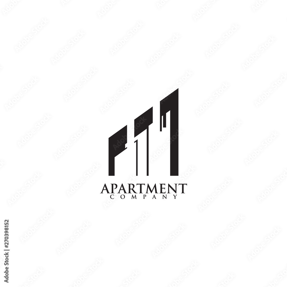 Apartment building logo design vector template Apartment building logo design vector template
