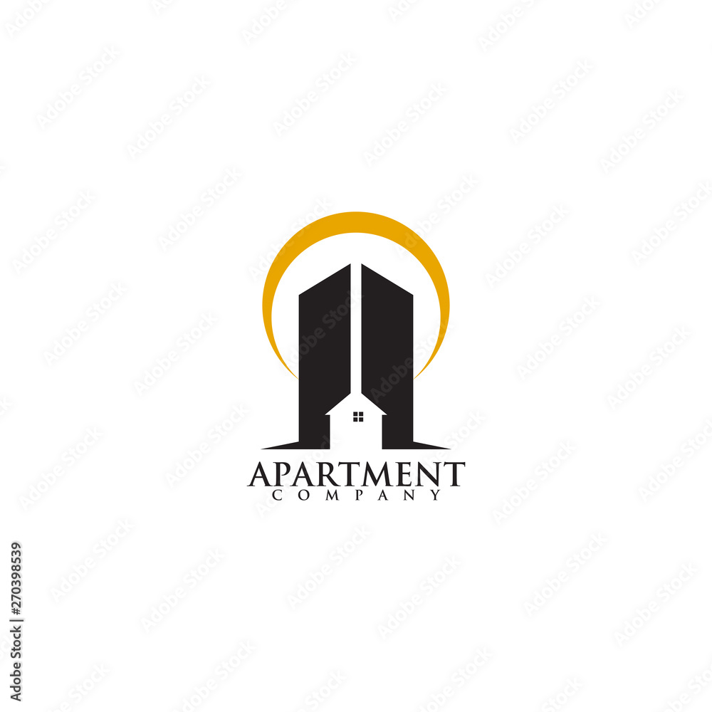 Apartment building logo design vector template Apartment building logo design vector template