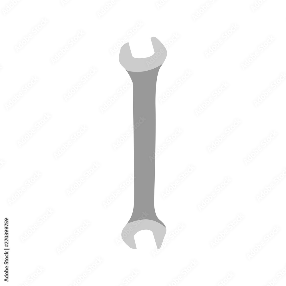 Illustration of a DIY tool open-end wrench. Illustration of a DIY tool open-end wrench.