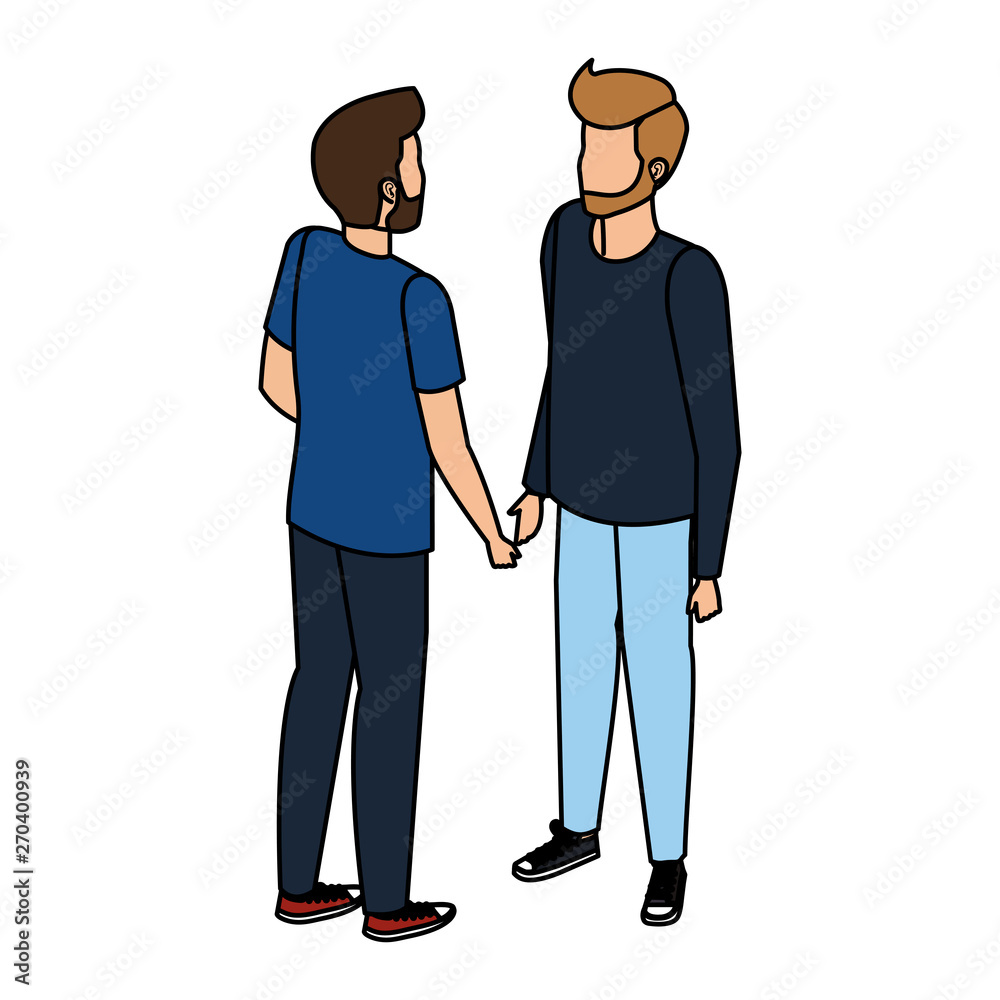 young and casual men characters young and casual men characters