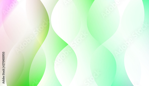 Creative Background With Wave Gradient Shape. For Your Design Wallpapers Presentation. Colorful Vector Illustration.