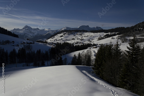 Paysage de montagne dans les Alpes 