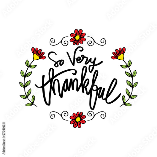 So very thankful greeting card.
