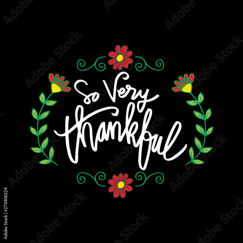 So very thankful greeting card.