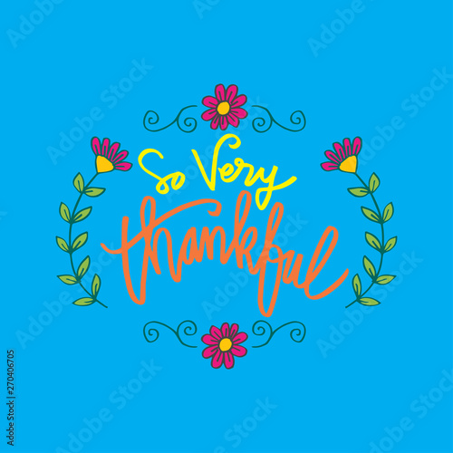 So very thankful greeting card.