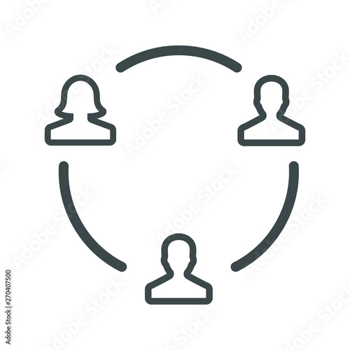 group users circle icon