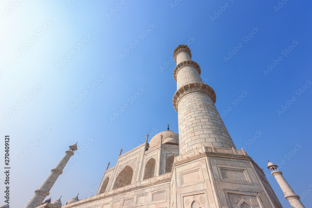Taj Mahal at Indian city of Agra, Uttar Pradesh, India.