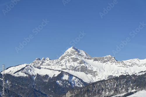 Paysage de montagne dans les Alpes 