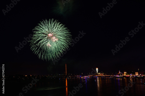 feuerwerk an japantag in dussedorf photo