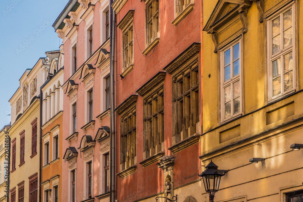 A typical view in the old Town in Krakow
