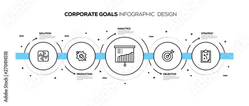 CORPORATE GOALS INFOGRAPHIC DESIGN