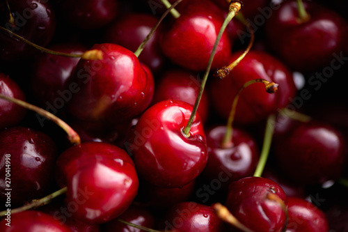 fresh cherries background
