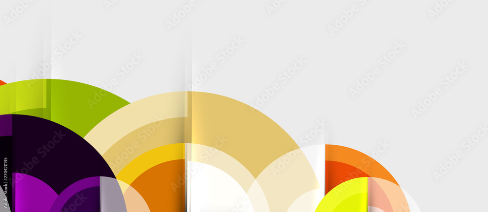 Fototapeta premium Circular geometrical design template