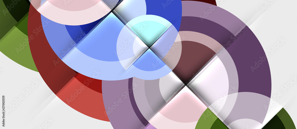 Obraz premium Geometric design abstract background - circles