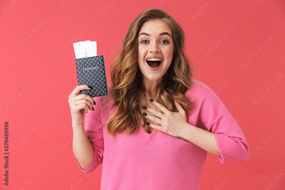 Beautiful young girl wearing casual clothes standing Beautiful young girl wearing casual clothes standing