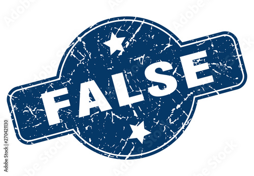 false sign
