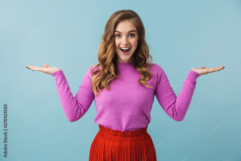 Beautiful young girl wearing casual clothes standing Beautiful young girl wearing casual clothes standing