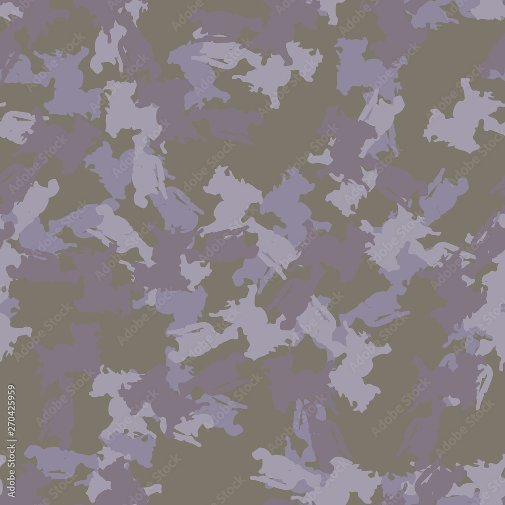 Urban UFO camouflage of various shades of grey, green, violet and pink colors Urban UFO camouflage of various shades of grey, green, violet and pink colors