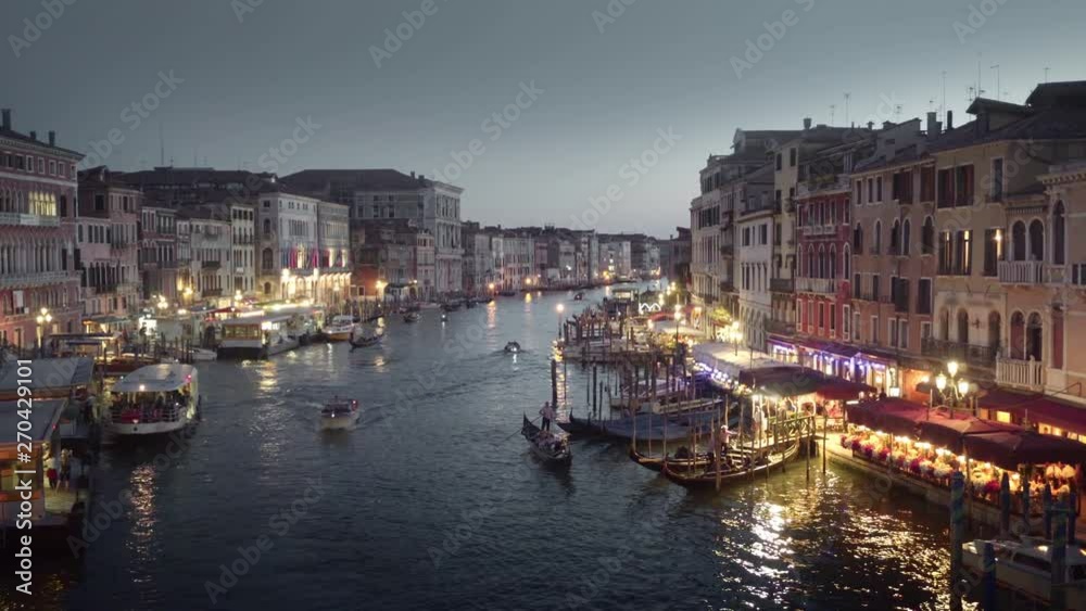 Grand Canal in sunset time from Rialto Bridge, Venice, Italy Grand Canal in sunset time from Rialto Bridge, Venice, Italy