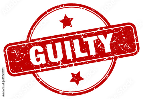 guilty sign