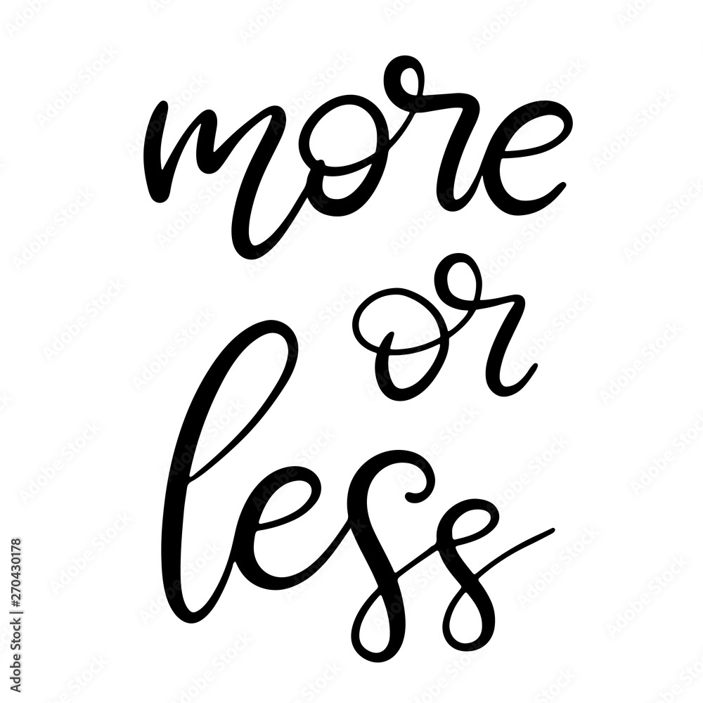 Black and white lettering vector illustration Black and white lettering vector illustration
