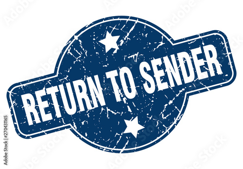 return to sender sign