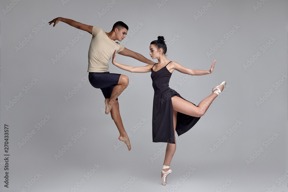 Two dancers stock image. Image of dancing, couple, dancer - 28774559