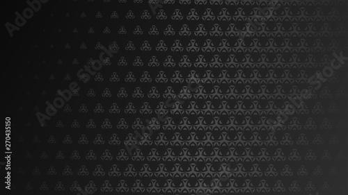 Abstract halftone background of small symbols in black colors