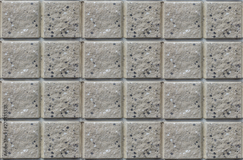 old square cement concrete brick block tile wall texture background.