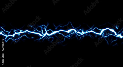 Cartoon lightning style isolated on black background
