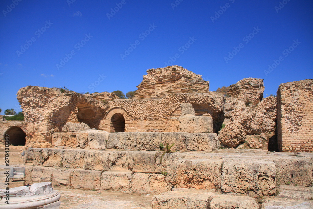 des ruines romaines à Carthage