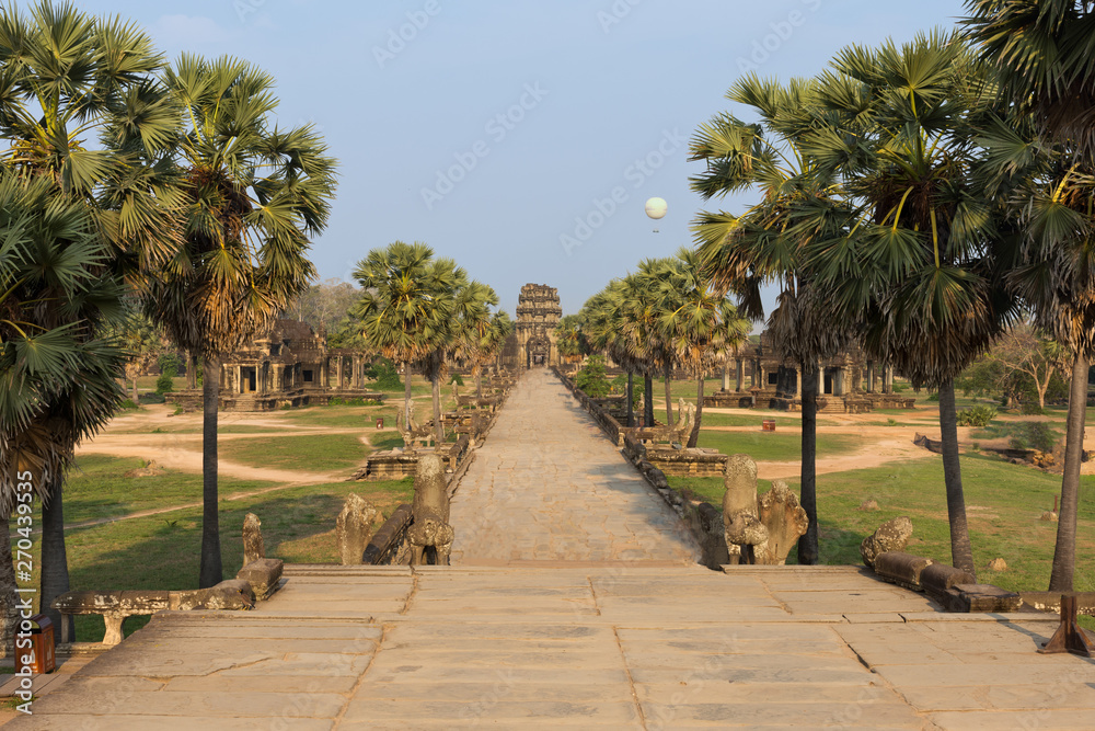 Morning Sun at Angkor Wat Temple, Cambodia, Asia (UNESCO)