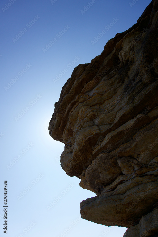 Rocks on the coast at Scarborough, Yorkshire, UK