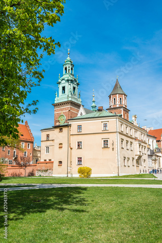 Wawel Royal Castle and cathedral in Krakow