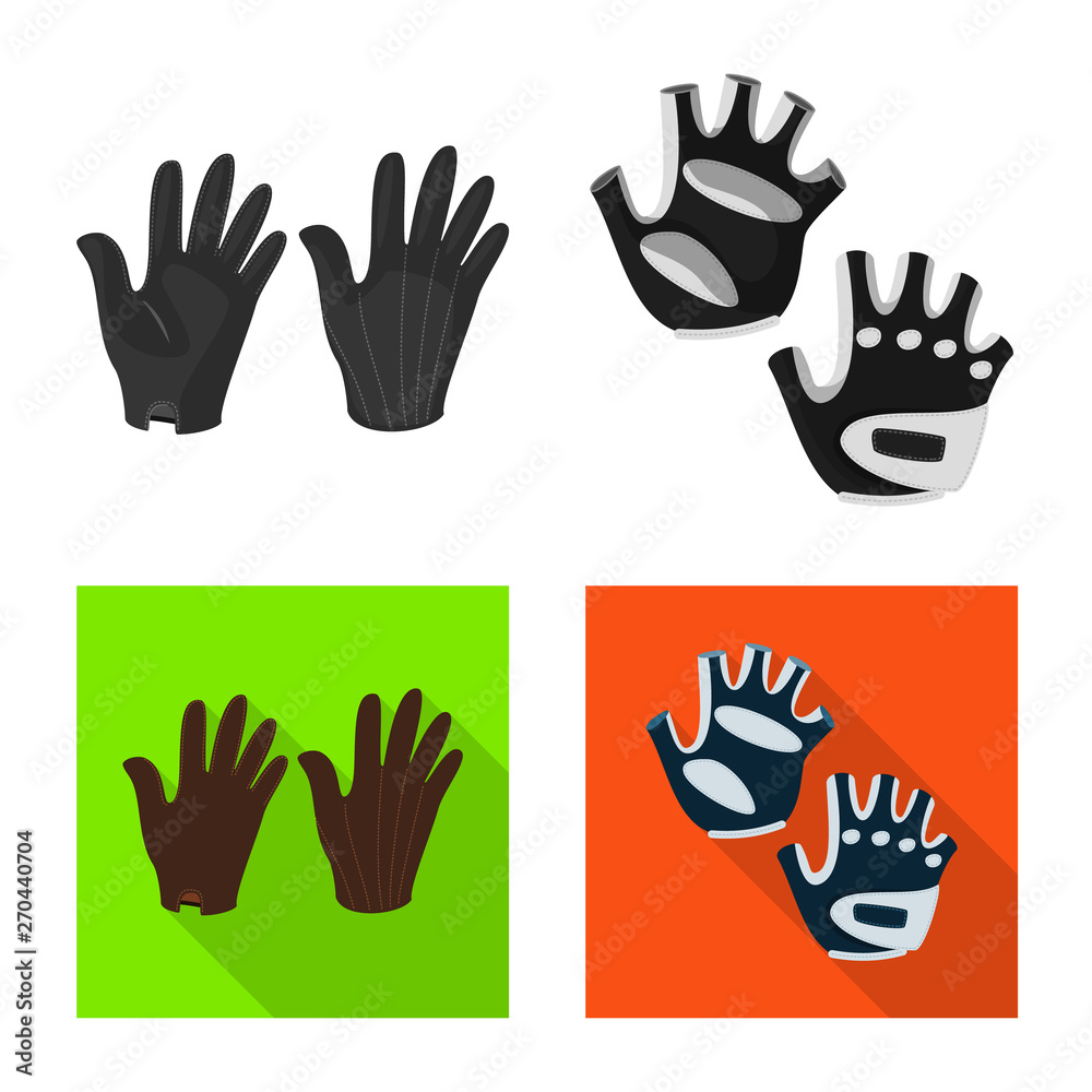 Fototapeta premium Vector illustration of silhouette and safety symbol. Collection of silhouette and comfort stock symbol for web.