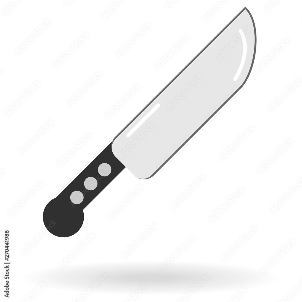 flat icon of sharp kitchen knife for meat flat icon of sharp kitchen knife for meat