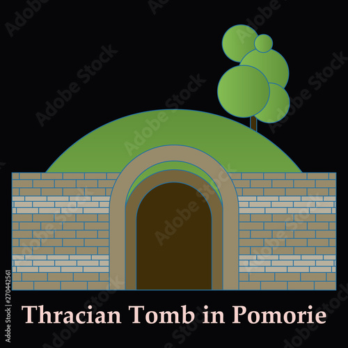 Landmarks of Bulgaria. Thracian Tomb in Pomorie