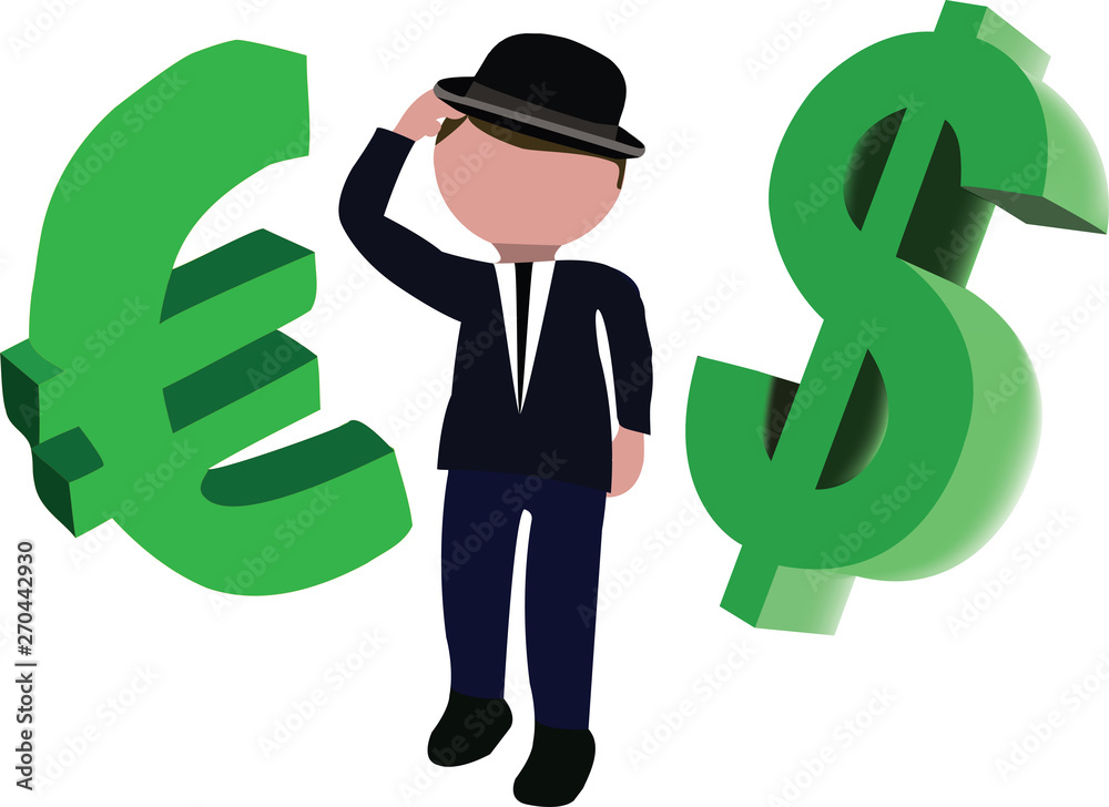 persona incerta sulla scelta dollaro e euro persona incerta sulla scelta dollaro e euro