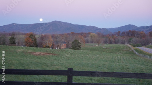 Virginia Mountains Moonrise