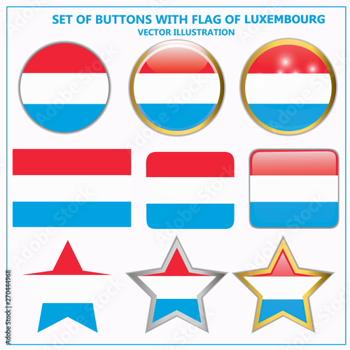 Colorful illustration buttons with flag of Luxembourg. Bright illustration with flag for web design. Vector. Free Download Colorful illustration buttons with flag of Luxembourg. Bright illustration with flag for web design. Vector. - GFXLoad